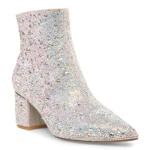 Rhinestone ankle boots!